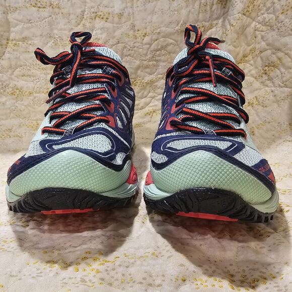 Brooks Cascadia 9 Women's Size 9 B (Medium) Running Shoes Teal Red Blue - Picture 7 of 8